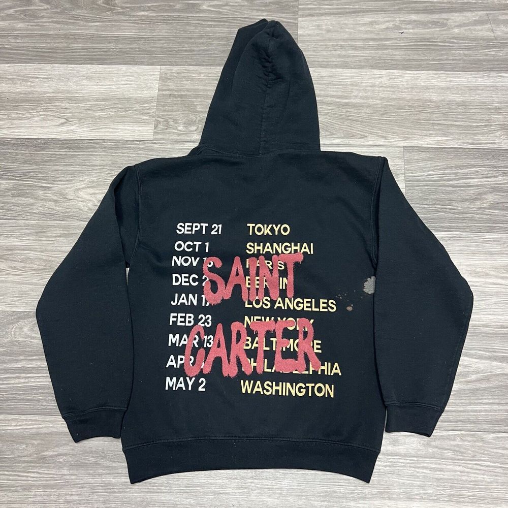 Beyonce Hoodie Mens Adult Small Black Night Sweatshirt HipHop RARE Faded Jay Z